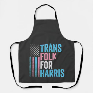 Delantal Trans Folk Para Harris Election Transgender LGBT