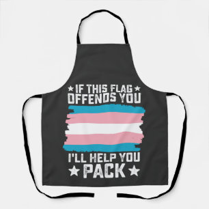 Delantal Trans Si Esta Bandera Te Ofende Te Ayudaré A Hacer
