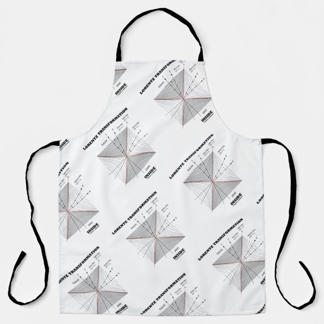 Delantal Transformación de Lorentz dentro de la física (Anverso)