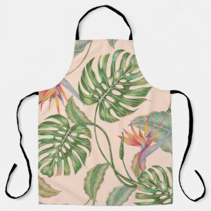 Delantal Trasero de patrón tropical vintage sin soldadura f