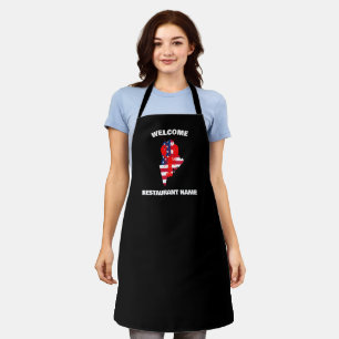 Delantal Trato moderno Nombre del restaurante Red lobster M