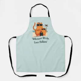 Delantal Travelling Cat Love Moment