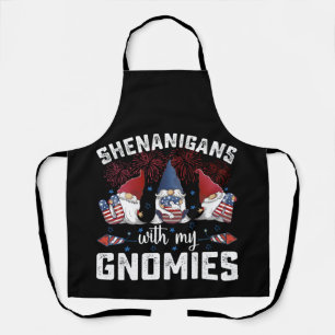 Delantal Travesuras Con Mis Gnomios Usa 4 De Julio