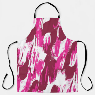 Delantal trazo de pincel rosa de Guay patrón moderno transp