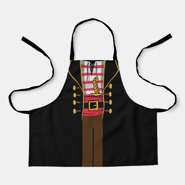 Delantal Treasure Island Pirate Apron Costume Fancy Vestido (Anverso)