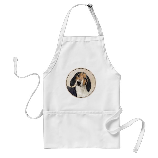 Delantal Treeing Walker Coonhound Painting - Arte original (Frente)