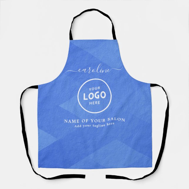 Delantal  Trendy Modern Salon Logo Apron (Anverso)
