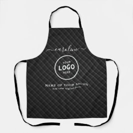 Delantal Trendy Modern Salon Logo Apron