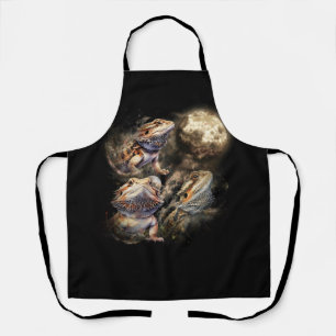 Delantal Tres Dragones Con Cabeza En La Luna 3 Lobos