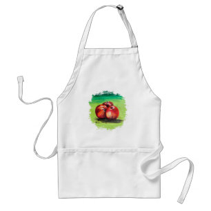 Delantal Tres manzanas rojas