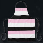 Delantal Très Moda Black<br><div class="desc">Moda Très Moda Black Très El delantal rayado negro coincide con la decoración y los diseños de regalo de la categoría "Negro,  Blanco y Rosa". Por celeste@khoncepts.com</div>