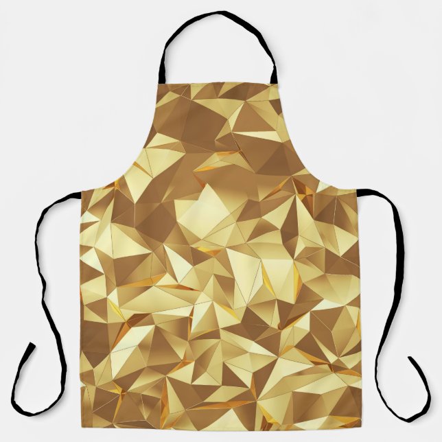 Delantal Triángulo de oro: Textura de fondo abstracta. (Anverso)