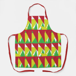 Delantal Triángulos geométricos coloridos