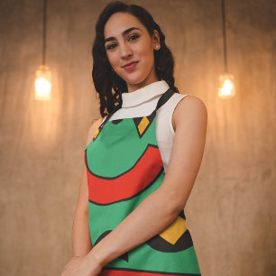 Delantal Tribal asustado de África