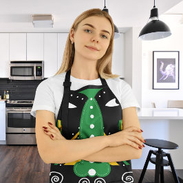 Delantal Tribal ritual verde