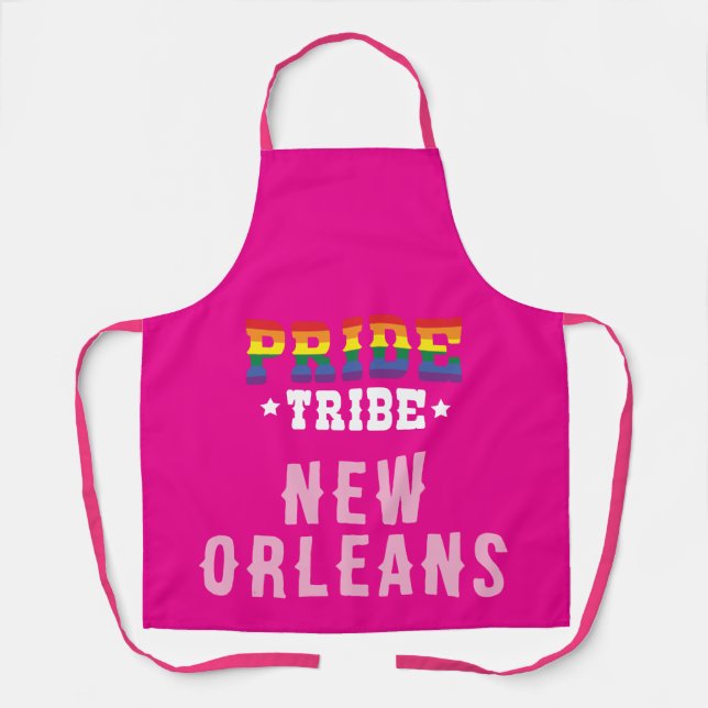 Delantal Tribu del orgullo arcoiris LGBTQ+ colorida persona (Anverso)