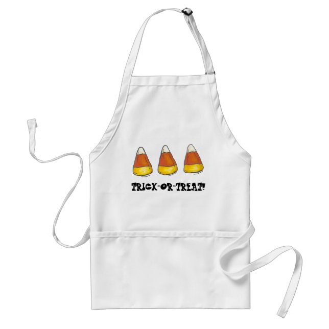 Delantal Trick o Trek Halloween Candy Corn Candycorn (Frente)