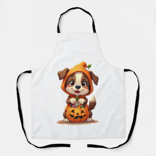 Delantal Trick or Treat Perro � Camiseta Divertida de Hallo