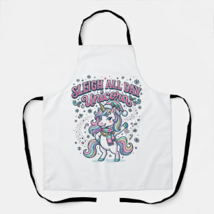 Delantal Trineo de Unicornio Todo el Día Merch Encantador d