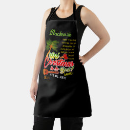 Delantal Trini Navidad Es Lo Mejor con Nombre