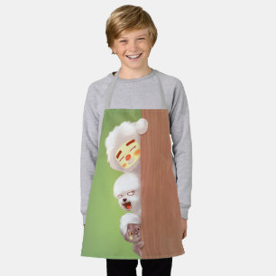 Delantal Trio de animales de búsqueda