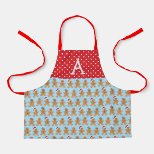 Delantal Trio de pan de jengibre azul, Apron pequeño