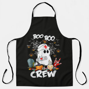 Delantal Tripulación Boo Boo Enfermera Fantasma Halloween E