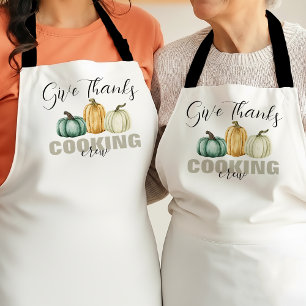 Delantal Tripulación de Cocina de Acción de Gracias de Cala