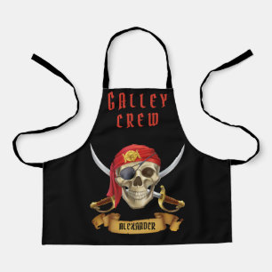 Delantal Tripulación de la Galera Pirata Personaliza 