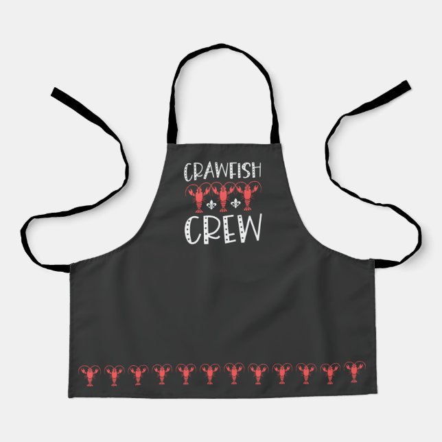 Delantal Tripulación de langostas - Funny Crawfish Boeing (Anverso)