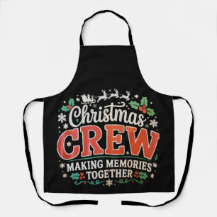 Delantal Tripulación de Navidad creando recuerdos juntos fa