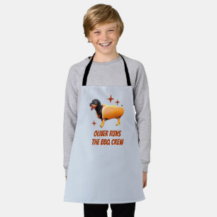 Delantal Tripulación personalizada de barbacoa Dachshund Pe