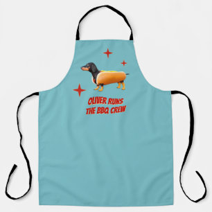Delantal Tripulación personalizada de barbacoa Dachshund Pe