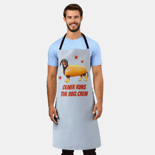 Delantal Tripulación personalizada de barbacoa de Dachshund