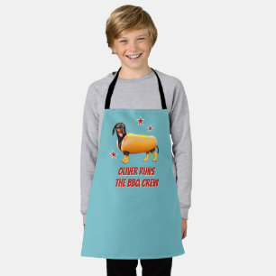 Delantal Tripulación personalizada de barbacoa de Dachshund