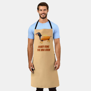 Delantal Tripulación personalizada de barbacoa de Dachshund