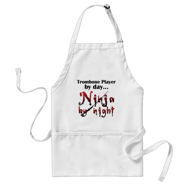 Delantal Trombone Ninja (Frente)