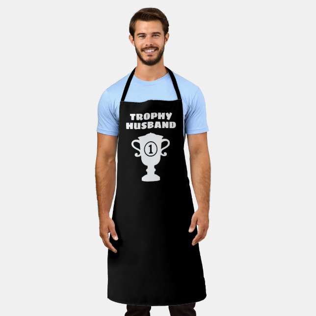 Delantal Trophy Husband funny kitchen apron for men (Gastado)