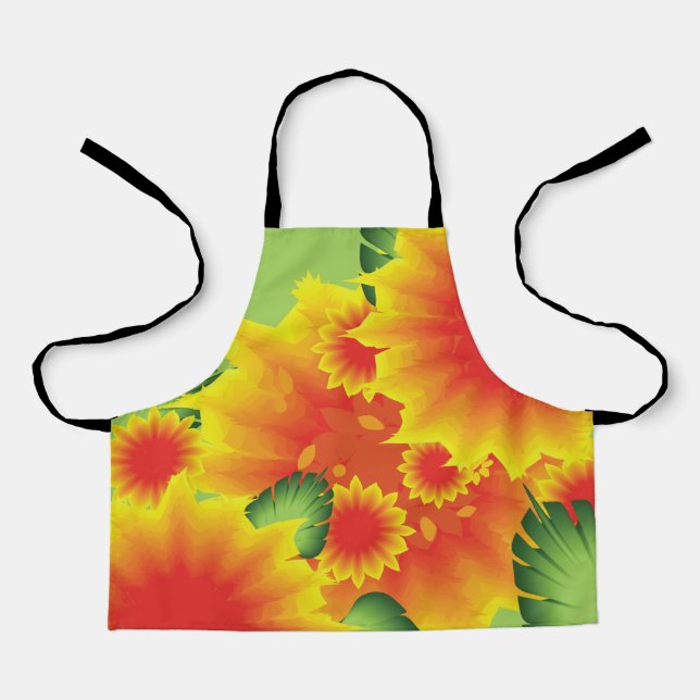 Delantal Tropical Floral Style (Anverso)