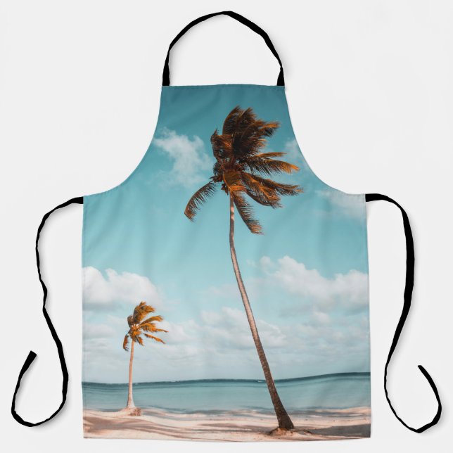 Delantal Tropical Palm Beach Apron  (Anverso)