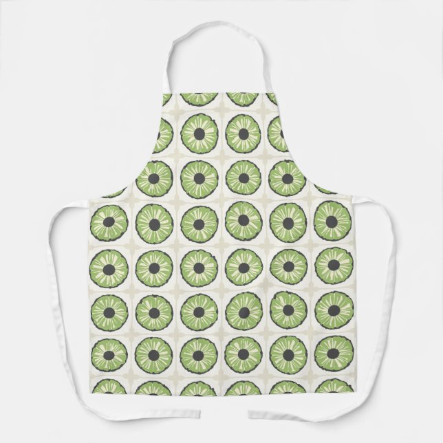 Delantal Tropical Slice Leafy Green (Anverso)