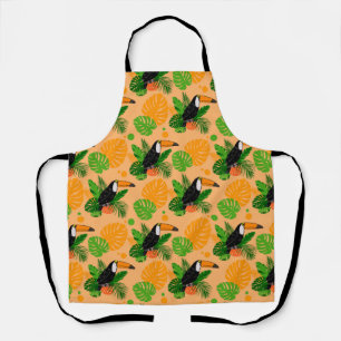 Delantal Trópico Toucan Bird Seamless Pattern
