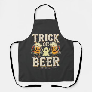 Delantal Truco o Cerveza Diseño de Cerveza de Halloween_1