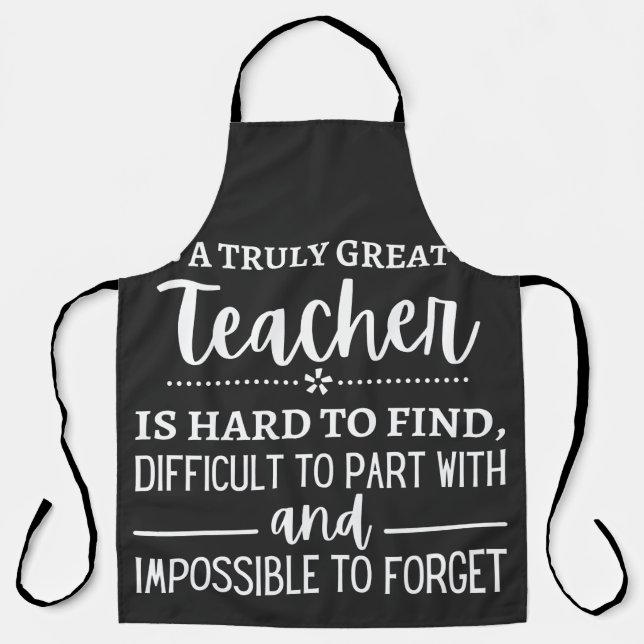 Delantal Truly Great Teacher (Anverso)