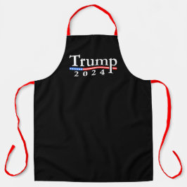 Delantal Trump 2024 Classic Black and Red