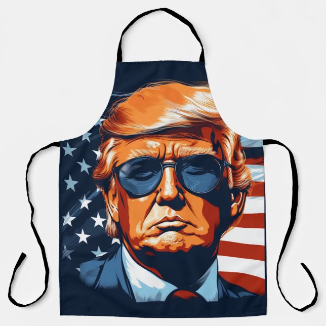 Delantal Trump 2024 - USA - Make America Great Again (Anverso)