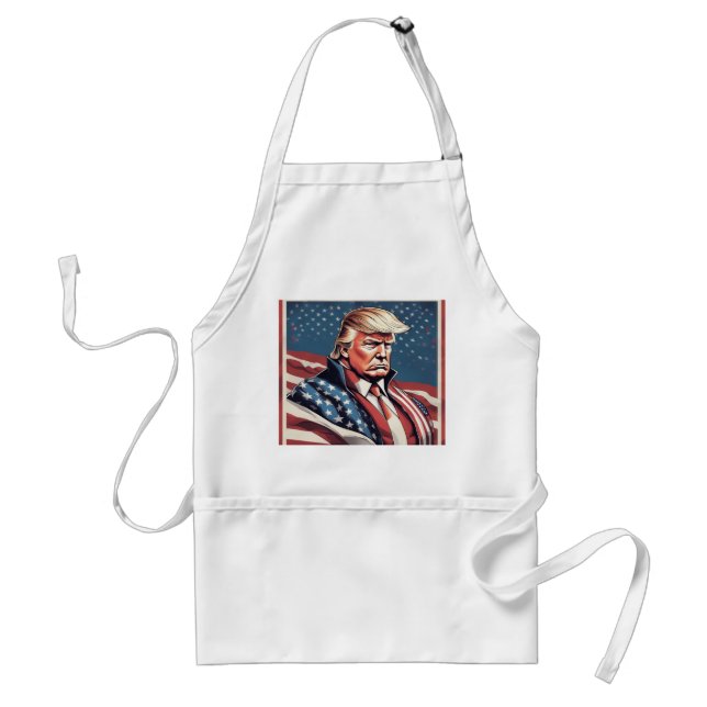 Delantal Trump Epic American Flag Apron (Frente)