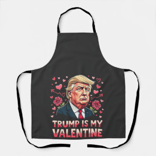 Delantal Trump es mi día de inauguración de San Valentín Ma