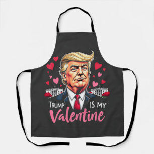 Delantal Trump es mi presidente en San Valentín