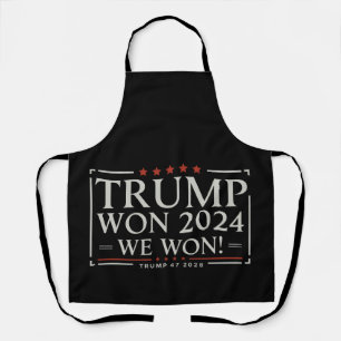 Delantal Trump Ganó 2024 Nosotros Ganamos 47 2028 EE. UU.